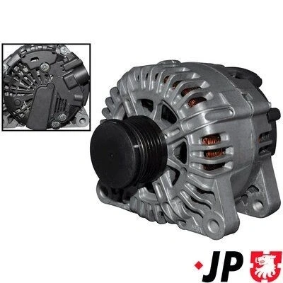 Imagen de JP GROUP 3190100700 Alternador 14V 150A PEUGEOT: 206 Hatchback, 207 Partner I Furgón, CITROËN: Xsara Picasso