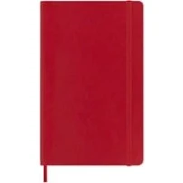 Imagen de Moleskine Agenda Diaria 12 Meses 2024, Formato Large 13x21, Tapa Suave y Cierre Elástico, Color Rojo Escarlata