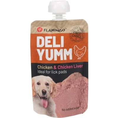 Imagen de Flamingo Deli YUMM Fresh Meat Snack Pollo &amp; HÍGADO DE 90G