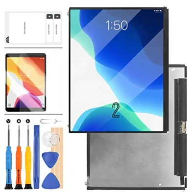 Imagen de LCD de 9.7pulgadas para iPad 2 A1395 A1396 A1397 Diplay Matrix Tableta PC Piezas Repuesto Monitor Panel Kit reparación +Vidrio Templado + Herramientas (no digitalizador táctil)