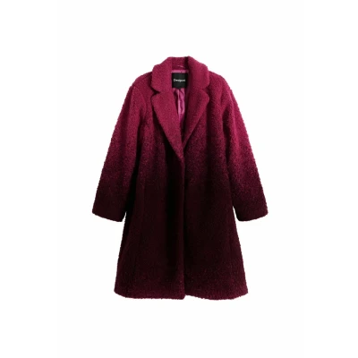 Imagen de Desigual Gradient Boucle Abrigo de invierno, Mujer, Talla: Small, Pink