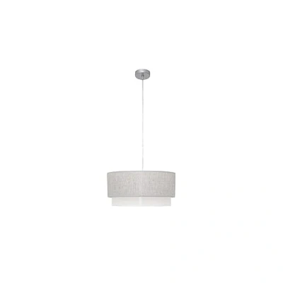 Imagen de Lampara Colgante Kenya 3xe27 Gris/blanco Reg.40d de FABRILAMP.