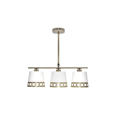 Imagen de FABRILAMP Lampara Dalia 3xe14 Blanco/oro