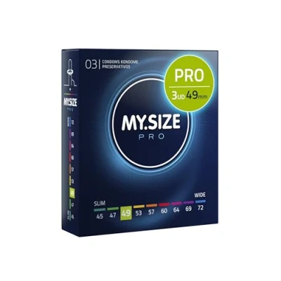 Imagen de Condones MY.SIZE PRO, talla 2, 49 mm, 3 piezas ajuste perfecto y adecuada para todos