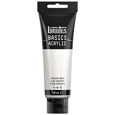 Imagen de Liquitex Basic Acrylic Tubo de Pintura Acrílica, 118 ML, Blanco (Blanco Iridiscente Nuevo)