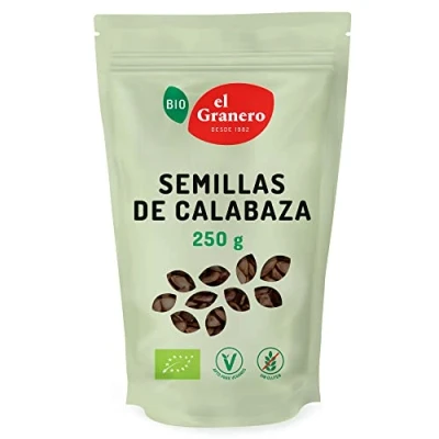 Imagen de el Granero Integral Semillas de Calabaza 250 g Rico en Vitaminas y Minerales Fortalece Sistema Inmunológico Ideal para Todos los Platos Aptas Veganos