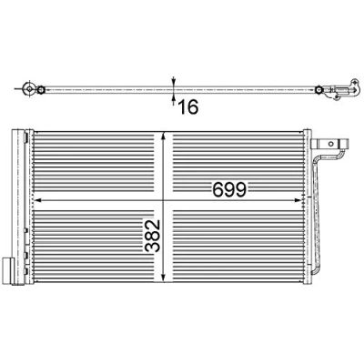 Imagen de MAHLE ORIGINAL AC 29 000S Condensador con secador 680 FORD: FOCUS 3, C Max 2, 3 Turnier