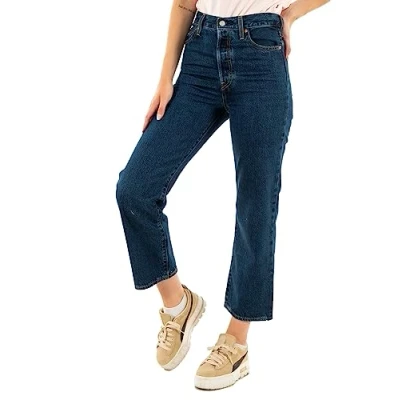 Imagen de Levi&#039;s Ribcage Straight Ankle Vaqueros rectos, Mujer, Talla: 26x27, Noe dark mineral
