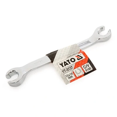 Imagen de YATO YT 0137 Llaves tubería de frenos 13x14 cromado Acero cromo vanadio
