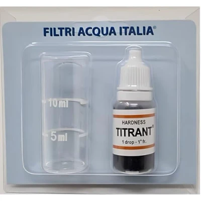 Imagen de FILTRIACQUAITALIA Kit de análisis dureza agua Titrant (grados franceses) para Meditarae Calcare