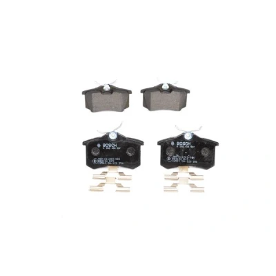 Imagen de BOSCH 0 986 494 597 Juego de pastillas freno Low Metallic con instrucciones montaje, Chapa antichirridos, tornillos VOLKSWAGEN: GOLF 2