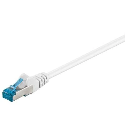 Imagen de Goobay Cable patch CAT 6A S/FTP PiMF, de red 500 MHz, LAN, Internet cobre libre halógenos, Conector RJ 45, blanco, 20m, 94160