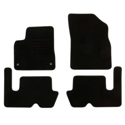 Imagen de DBS 1763620 Alfombrillas de coche A medida para 4 uds. Antideslizante Moqueta en negro 900 g/m² Aspecto terciopelo Modelo Star