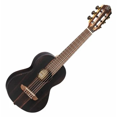 Imagen de Ortega Guitars Travel Guitar acústica Mini/Travel Series Guitarlele 6 cuerdas Ébano, caoba (RGL5EB)