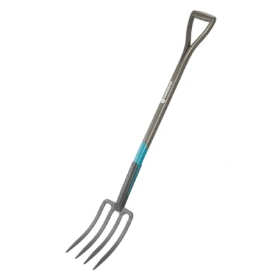 Imagen de Gardena Pala telescópica: de jardín Acero Calidad para cavar y Remover la Tierra, con pisador Mango ergonómico, Negro/Antracita/Turquesa, Talla única