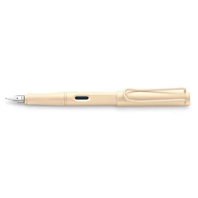 Imagen de LAMY safari cozy 020 Pluma estilográfica, edición especial, moderna en color crema, con mango ergonómico y diseño atemporal, grosor del plumín EF, modelo especial