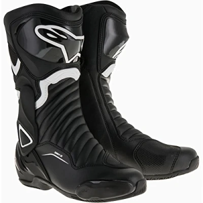 Imagen de Alpinestars Unisex 1691460142 Tech 7 Botas Negro Talla 42, Blanco, Large EU