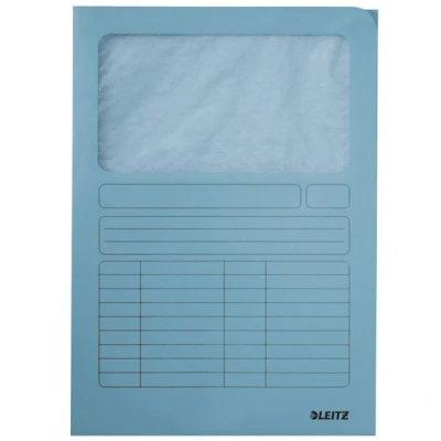 Imagen de Leitz carpeta ventana azul claro A4 (100 piezas)