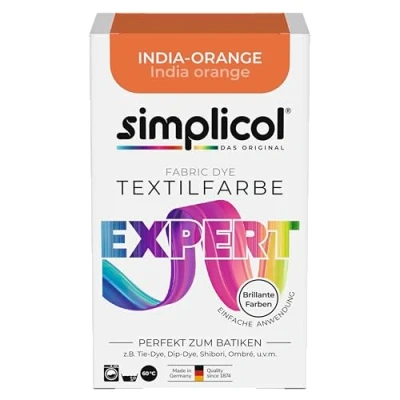 Imagen de Simplicol 1702 Tinta Textil para teñido Creativo, Color Naranja Indio