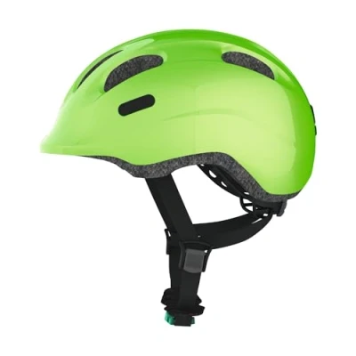 Imagen de ABUS Casco infantil Smiley 2.0 de bicicleta robusto para niñas y niños Verde (centelleante), talla S