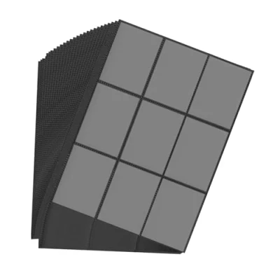 Imagen de Newpop 40 páginas fundas para cartas doble cara con 720 bolsillos, funda carta Negro, protectores sobres 11 agujeros accesorios coleccionables para, baloncesto, fútbol tarjetas