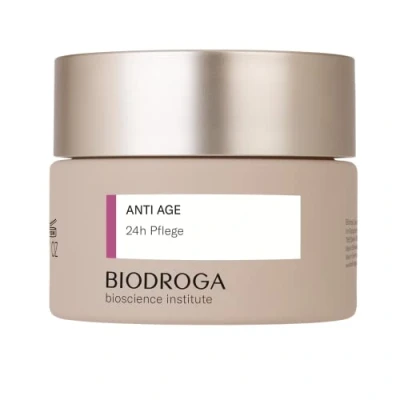 Imagen de Biodroga crema facial antienvejecimiento 24h 50 ml reafirmante anti arrugas cuidado de día noche vegano bioscience institut