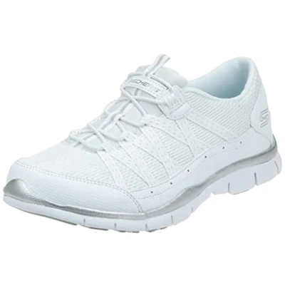Imagen de Skechers Gratis Pasear, Zapatillas Deportivas Hombre, Blanco y Plateado, 36.5 EU