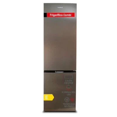 Imagen de Corberó Frigorífico Combi CCH200533NFX 326L No Frost Inox Inverter Luz LED Fresh Box Crisper Balcones Ajustables 39 Db Eficiencia Energética D,