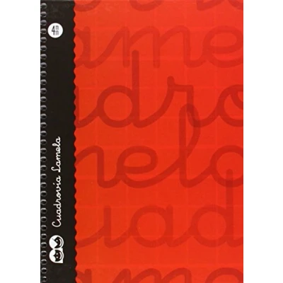 Imagen de Lamela 7CTE004R Cuaderno cuarto con espiral, color rojo