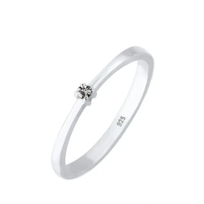 Imagen de Elli Basic Classy Anillo silvercoloured, Mujer, Talla: 54, Silver coloured