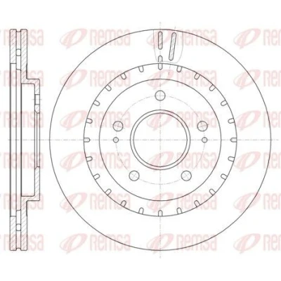 Imagen de REMSA 61137.10 Disco de freno Eje delantero 285, 285 22 5 ventilado MITSUBISHI: Pajero Sport 1 SUV, Montero iO