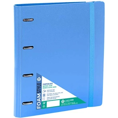 Imagen de Carchivo Carpeblock Foam Style, carpeta archivador con bloc y sobre, color azul