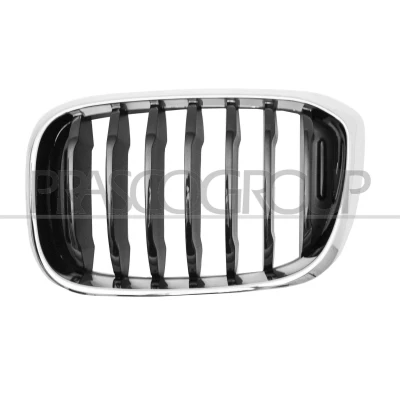 Imagen de PRASCO BM8082004 Parrilla izquierda negro cromo con bastidor