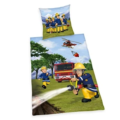 Imagen de Herding Fireman Sam Juego de Cama, algodón, Multicolor, 80 x cm, 135 200 cm