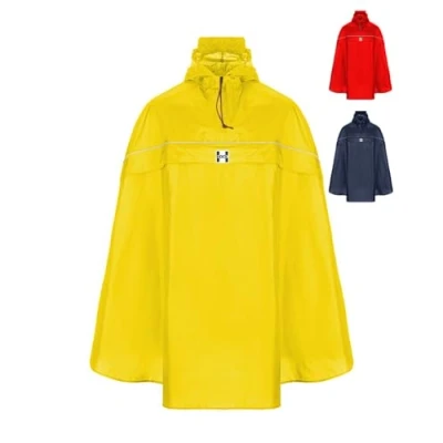 Imagen de Hock Chubasquero ligero tipo poncho para bicicleta, color amarillo, tamaño extra large