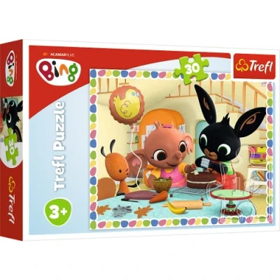 Imagen de Trefl 916 18263 Gemeinsames Backen, Hase Bing EA 30 Teile, für Kinder AB 3 Jahren 30pcs, Multi Coloured