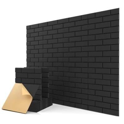 Imagen de Insonorizacion Acustica Pared Autoadhesivo, 12 Piezas Paneles Acústicos Decorativos, Alta Densidad para Tratamiento Acústico (30x30x0.9cm)