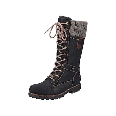Imagen de Remonte D7477, Botas de Nieve Mujer, Negro (Schwarz/Nero/Kastanie/Graphit 02), 37 EU