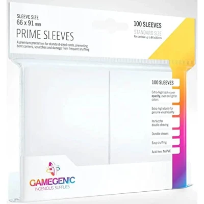 Imagen de Gamegenic GGS11017ML Prime Sleeves (100 Pack), White