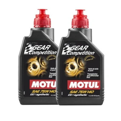 Imagen de MOTUL GEAR COMPETITION 75W140 LSD 1L 100% SYNTHETIC TRANSMISSION OIL 105779 (2L)