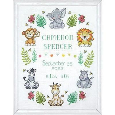 Imagen de Design Works Counted Cross Stitch Kit 11&quot;X14&quot; In the Jungle (14 Count)