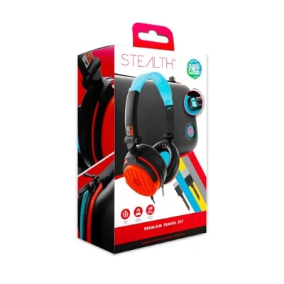 Imagen de STEALTH Kit de Accesorios Viaje Premium para Nintendo Switch y Lite Azul Roja