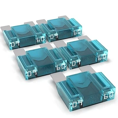 Imagen de AUPROTEC Maxi Fusibles 20A 80A Fusible de Cuchilla selección: 60A Ampere BLU, 5 Piezas