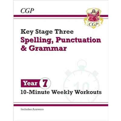 Imagen de KS3 Year 7 Spelling, Punctuation and Grammar 10 Minute Weekly Workouts (CGP Tests)