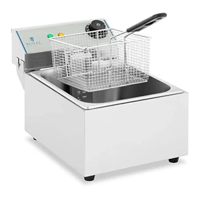 Imagen de Royal Catering Freidora Electrica Profesional Rcef 10Ey Eco (10 Litros, 3.200 W, 230 V, Acero Inoxidable)
