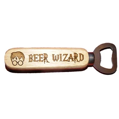Imagen de FastCraft Abrebotellas con diseño de Harry Potter inspirado en la cerveza, regalo madera