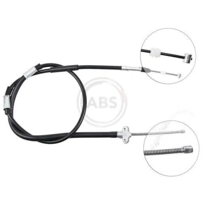 Imagen de A.B.S. K12807 Cable de Freno Mano 1585 Tambor para dirección izquierda/derecha TOYOTA: Corolla VIII Compact, VII Liftback