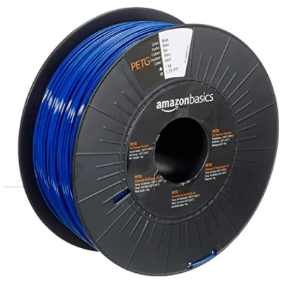 Imagen de Amazon Basics Filamento para impresora 3D, tereftalato de polietileno (PETG), 1.75 mm, cinta 1 kg, azul