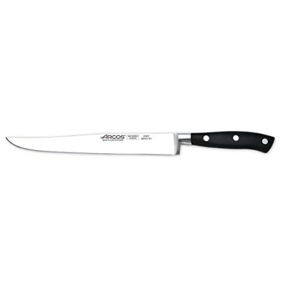 Imagen de Arcos Serie Riviera Cuchillo de Cocinero Hoja Acero Forjado Inoxidable Nitrum 200 mm Mango Polioximetileno (Pom) Color Negro