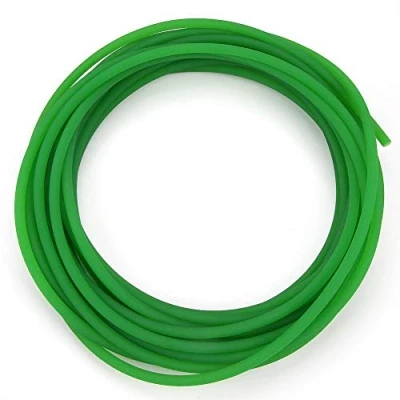 Imagen de Correa redonda de uretano alto rendimiento poliuretano PU superficie rugosa para transmisión verde(6mm*10m)